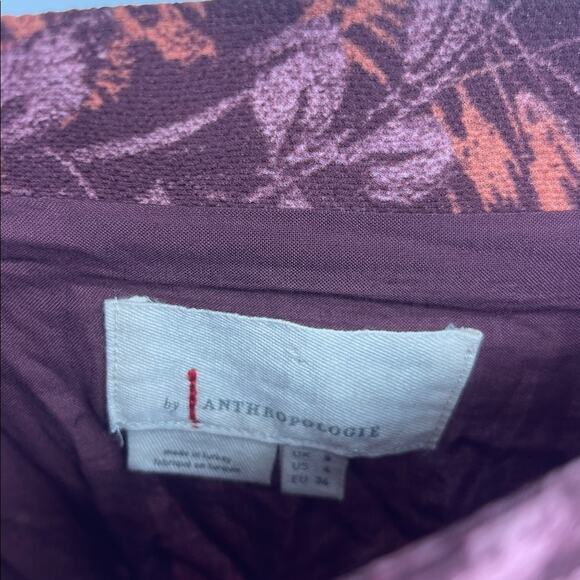 Anthropologie Floral Fall Long autumnal midi maxi tulip skirt sz 4 - Picture 5 of 6